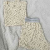  [700] Vải Thun Tăm In Họa Tiết Co Giãn 4 Chiều May Áo, Đồ Ngủ, Váy, Đầm Thiết Kế (Giá bán 0.5m) 