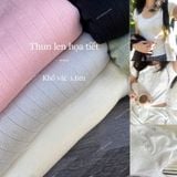  [701] Vải Thun Len Cotton Họa Tiết Co Giãn 4 Chiều May Đồ Em Bé, Áo, Váy, Đầm, Set Bộ, Đồ Ngủ (Giá bán 0.5m) 