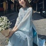  [215] Vải Tơ Thêu Hoa Mềm, Mát, Mỏng, Mịn Lên Sơ Mi, Áo Dài, Đầm, Váy (Giá bán 0.5m) 