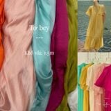  [218] Vải Tơ Bey Cao Cấp Chính Phẩm Mướt Mịn Lên Đầm, Váy, Sơ Mi, Áo Dài (Giá bán 0.5m) 