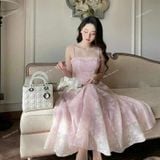  [Vải MM] [208] Vải Tơ Ép Hoa Nhẹ, Mềm, Lên Sơ Mi, Đầm, Váy Đẹp, Sang Trọng Cần Lót (Giá Bán 0.5m) 