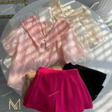  [Vải MM] [208] Vải Tơ Ép Hoa Nhẹ, Mềm, Lên Sơ Mi, Đầm, Váy Đẹp, Sang Trọng Cần Lót (Giá Bán 0.5m) 