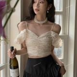  [Vải MM] [208] Vải Tơ Ép Hoa Nhẹ, Mềm, Lên Sơ Mi, Đầm, Váy Đẹp, Sang Trọng Cần Lót (Giá Bán 0.5m) 