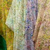  [711] Vải Tơ Hoa Thiên Nhiên Sang Trọng May Sơ Mi, Đầm, Váy, Set Bộ Thiết Kế (Giá Bán 0.5m) 