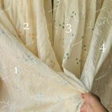  [Vải MM] [207] Vải Tơ Nhăn Thêu Hoa Nhẹ, Mềm, Mướt Lên Sơ Mi, Đầm, Váy Đẹp, Sang Trọng (Giá bán 0.5m) 