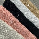  [Vải MM] (281) Vải Ren Đan Dệt Sang Trọng, Thời Trang Lên Đầm, Váy, Áo Kiểu, Set Bộ Sang Trọng (Giá Bán 0.5m) 