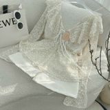  [222] Vải Ren Hoa Mai Cao Cấp Chính Phẩm Lên Váy, Đầm, Set Sang Trọng, Thanh Lịch (Giá bán 0.5m) 