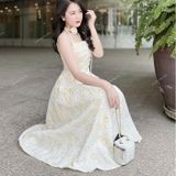  [330] Vải Gấm Xốp Hoa Hồng Lên Áo, Váy, Đầm, Set Bộ, Áo Dài Thiết Kế (Giá Bán 0.5m) 