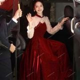  [605] Vải Nhung Cứng Kim Tuyến Mịn Đẹp Lên Áo Dài, Đầm, Váy, Áo Kiểu (giá bán 0.5m) 