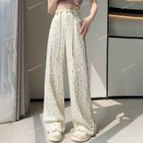  [Vải MM] (821) Vài Dù Nhăn In Hoa Thời Trang Mỏng, Mát May Áo, Váy, Đầm, Set Bộ (Giá Bán 1m) 