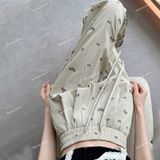  [Vải MM] (822) Vải Dù Nhăn In Nơ Hot Trend Lên Áo, Áo Khoác, Quần, Set Bộ, Đầm, Váy (Giá Bán 0.55m) 