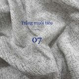  [Vải MM] (835) Vải Dạ Tweed Muối Tiêu Lên Vest, Set Bộ, Quần, Váy, Đầm Sang Trọng Đứng Form (Giá 0.5m) 