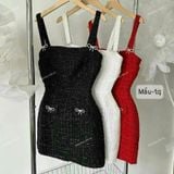  [841] Vải Dạ Tweed Sọc Vuông Dày Vừa Lên Vest, Set Bộ, Quần, Váy, Đầm Sang Trọng Đứng Form (Giá bán 0.5m) 