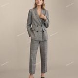  (851) Vải Dạ Kẻ Caro Dày Vừa, Không Giãn Lên Sơ Mi, Váy, Đầm, Quần, Set (Giá bán 0.55m) 