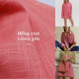  [Vải MM] [104] Vải Linen Gân Đã Wash Mỏng, Mát, Rũ Nhẹ May Sơ Mi, Váy, Đầm, Bộ (Giá Bán 0.5m) 