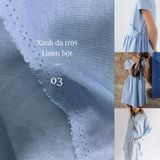  [Vải MM] [105] Vải Linen Bột Mịn Đã Wash Mát Lên Sơ Mi, Quần, Váy, Đầm, Bộ, Áo Dài (giá bán 0.55m) 