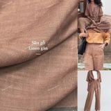  [Vải MM] [104] Vải Linen Gân Đã Wash Mỏng, Mát, Rũ Nhẹ May Sơ Mi, Váy, Đầm, Bộ (Giá Bán 0.5m) 