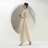  [Vải MM] (283) Vải Ren Tơ Mềm Nhẹ, Không Giãn Lên Áo Kiểu, Đầm, Váy, Áo Dài, Set Thiết Kế (Giá Bán 0.5m) 