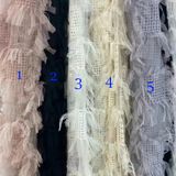  (221) Vải Tơ Lông Vũ Thiết Kế Sang Trọng Lên Đầm, Váy, Set Bộ, Áo Dài Cần Lót (Giá Bán 0.5m) 