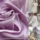  [205] Vải Tơ Dẻo Cao Cấp Bóng Mướt, Không Giãn Lên Váy, Đầm, Set (Giá Bán 0.5m) 