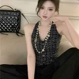  [842] Vải Dạ Tweed Sọc Đan Dày Vừa Lên Vest, Set Bộ, Quần, Váy, Đầm Sang Trọng Đứng Form (Giá bán 0.5m) 