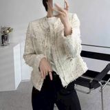  [836] Vải Dạ Tweed Hạt Dày Vừa Lên Vest, Set Bộ, Quần, Váy, Đầm Sang Trọng Đứng Form (giá bán 0.5m) 