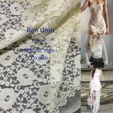  [285] Vải Ren Thun Co Giãn, Mềm Chuyên Lên Váy, Đầm, Áo Thiết Kế, Sang Trọng (Giá Bán 0.5m) 