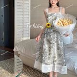  [Vải MM] (216) Vải Tơ Gấm Hoa Ép Thiết Kế Sang Trọng Lên Đầm, Váy, Set Bộ, Áo Dài Cần Lót (Giá bán 0.5m) 