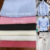  [411] Vải Kate Trơn Oxford (Kate Ford) Cao Cấp May Sơ Mi Nam Nữ, Đầm, Váy, Bộ (Giá bán 0.5m) 