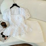  [Vải MM] (284) Vải Ren Gấm Tơ Sang Trọng Không Giãn Lên Áo, Đầm, Váy, Áo Dài, Set Thiết Kế (Giá Bán 0.5m) 