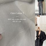  [Vải MM] (505) Vải Chéo Cotton Ý Loại 1 Mịn, Mát, Co Giãn Chính Phẩm Lên Quần Tây, Váy, Đầm Công sở (Giá Bán 0.55m) 