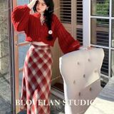  [Vải MM] (838) Vải Dạ Kẻ Caro Dày Vừa, Không Giãn Lên Sơ Mi, Váy, Đầm, Quần, Set (Giá 0.55m) 