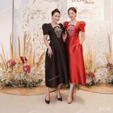  [Vải MM] (309) Vải Tafta Ánh Kim Sang Trọng, Không Giãn Lên Váy, Đầm, Set Sang Trọng (Giá bán 0.5m) 