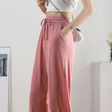  [757] Vải Thun Gân Sọc Lạnh Chính Phẩm Co Giãn 4c Lên Quần, Váy, Đâm (Giá Bán 0.5m) 