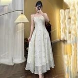  [Vải MM] [207] Vải Tơ Nhăn Thêu Hoa Nhẹ, Mềm, Mướt Lên Sơ Mi, Đầm, Váy Đẹp, Sang Trọng (Giá bán 0.5m) 