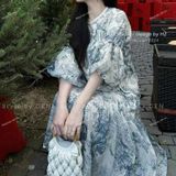  [Vải MM] [214] Vải Tơ Landscape Sang Trọng Nhẹ, Mềm, Mướt Lên Sơ Mi, Đầm, Váy Đẹp (Giá Bán 0.5m) 