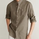  [Vải MM] [105] Vải Linen Bột Mịn Đã Wash Mát Lên Sơ Mi, Quần, Váy, Đầm, Bộ, Áo Dài (giá bán 0.55m) 