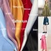  [Vải MM] (308) Vải Tafta Lụa Chính Phẩm Bóng Mướt, Không Giãn Lên Váy, Đầm, Set (Giá bán 0.5m) 