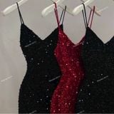  [Vải MM] (604) Vải Nhung Kim Sa Co Giãn May Áo Dài, Áo Kiểu, Váy, Đầm Thiết Kế (Giá 0.5m) 