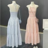  [Vải MM] (402) Vải Sơ Mi Kate Sọc Đứng Mềm, Mát lên Sơ Mi Nam Nữ, Đầm, Set Bộ (Giá bán 0.55m) 