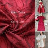  [Vải MM] (307) Gấm Tafta Hoa Cao Cấp Lên Áo Dài, Áo, Váy, Đầm, Set Bộ Thiết Kế Sang Trọng (Giá Bán 0.5m) 