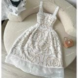  [Vải MM] (284) Vải Ren Gấm Tơ Sang Trọng Không Giãn Lên Áo, Đầm, Váy, Áo Dài, Set Thiết Kế (Giá Bán 0.5m) 