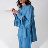  [Vải MM] (800) Vải Jean Denim Co Giãn Nhẹ, Dày Vừa Lên Sơ Mi, Váy, Đầm, Set Bộ (giá 0.55m) 