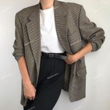  [Vải MM] (832) Vải Dạ Tweed Cánh Én Lên Vest, Set Bộ, Quần, Váy, Đầm Sang Trọng Đứng Form (Giá bán 0.5m) 