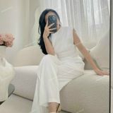  [Vải MM] [153] Vải Đũi Sọc Đôi Mềm Mát Lên Sơ Mi, Váy, Đầm, Set Bộ Thời Trang (Giá Bán 0.55m) 