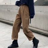  [Vải MM] (601) Vải Nhung Tăm Nhỏ Dày Vừa, Mềm, Không Giãn Lên Quần, Áo Khoác, Váy, Đầm (Giá Bán 0.55m) 