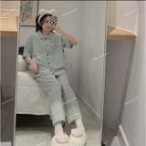  [Vải MM] (405) Vải Sơ Mi Caro 8 Li Mềm, Mát lên Sơ Mi Nam Nữ, Đầm, Set Bộ (Giá bán 0.55m) 