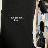  [757] Vải Thun Gân Sọc Lạnh Chính Phẩm Co Giãn 4c Lên Quần, Váy, Đâm (Giá Bán 0.5m) 