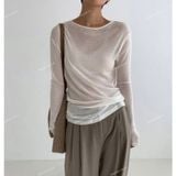  [Vải MM] (753) Vải Thun Giấy Mỏng, Mát Siêu Phẩm Hè Lên Áo Thun, Khoác, Váy, Đầm Kiểu Mỏng (Giá Bán 0.5m) 