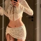  [Vải MM] (286) Vải Ren Thun Hoa Nổi Co Giãn, Mềm Chuyên Lên Váy, Đầm, Áo Thiết Kế, Sang Trọng (Giá Bán 0.5m) 